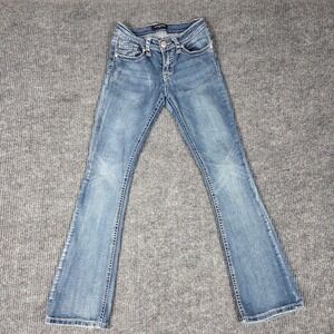 Fire & Rain Denim Women's Jeans Size‎ 5 Bootcut Embellished Pockets Blue